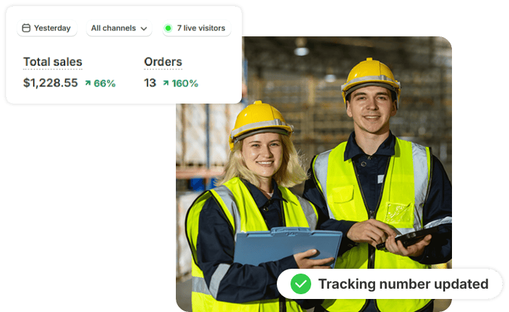 warehouse_workers_tracking_total_sales_and_order_growth_with_a_tablet